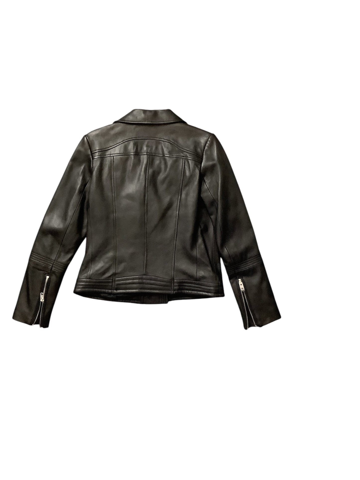 Jacket Moto Leather By Michael By Michael Kors In Black, Size: M