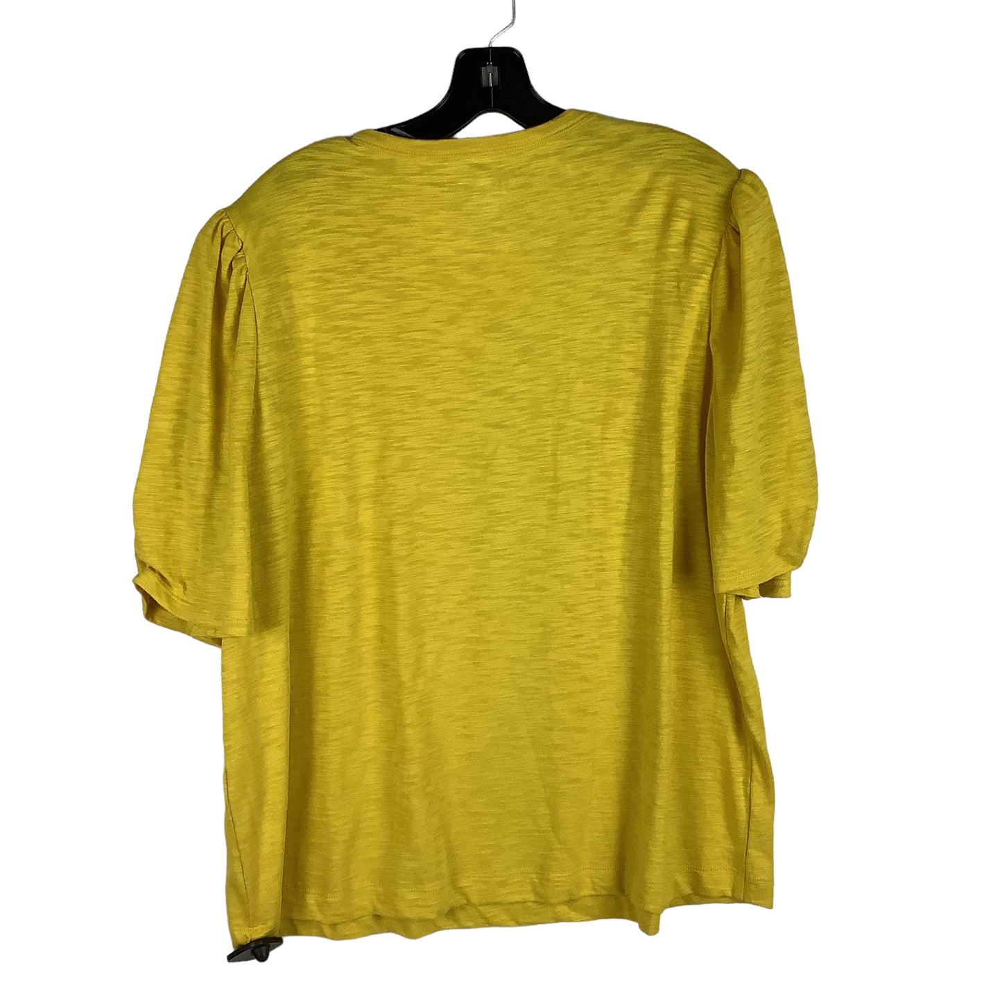 Yellow Top Short Sleeve Chicos, Size Xxl