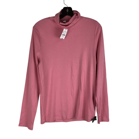 Top Long Sleeve Basic By J. Crew In Pink, Size: Xl