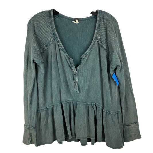 Top Long Sleeve By We The Free In Teal, Size: S