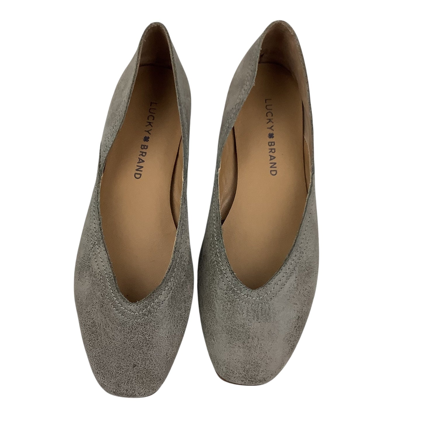 Shoes Flats By Lucky Brand In Grey, Size: 6