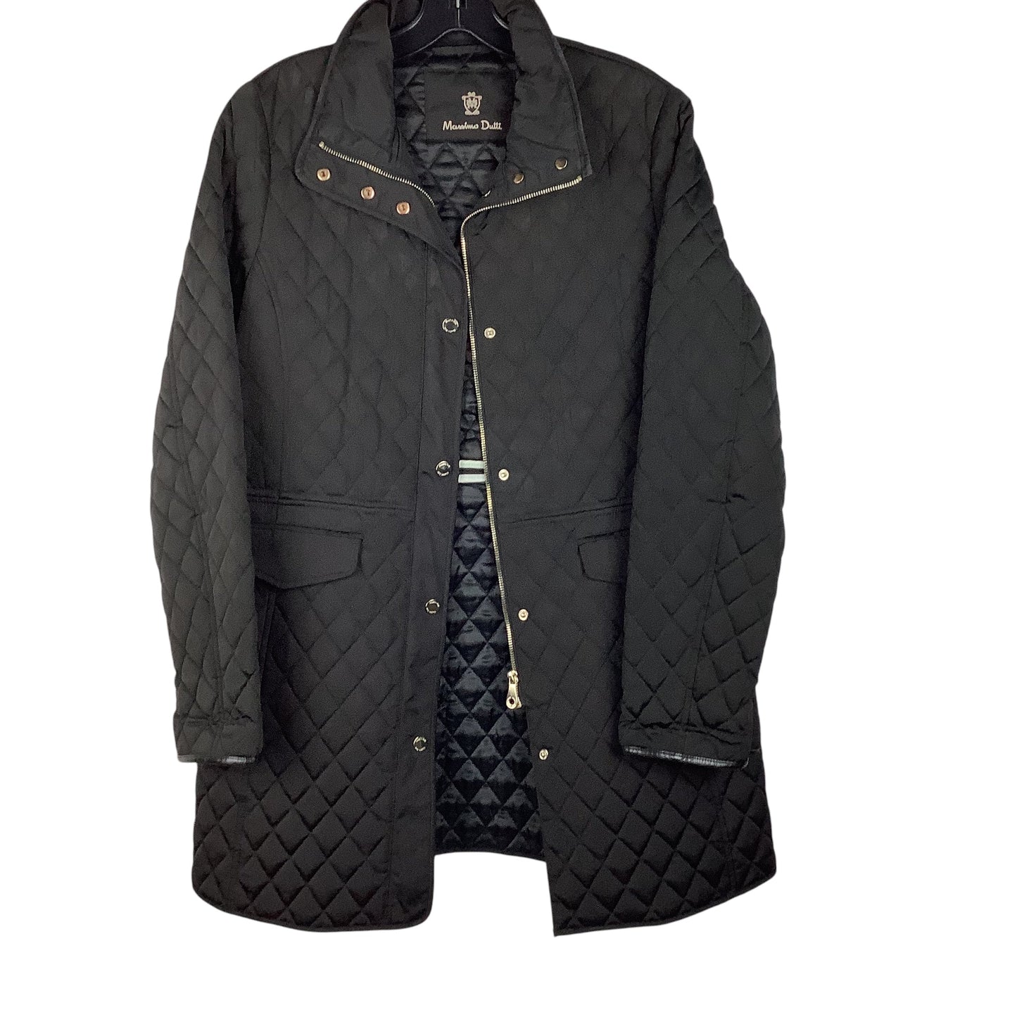 Coat Puffer & Quilted By Massimo Dutti In Black, Size: L