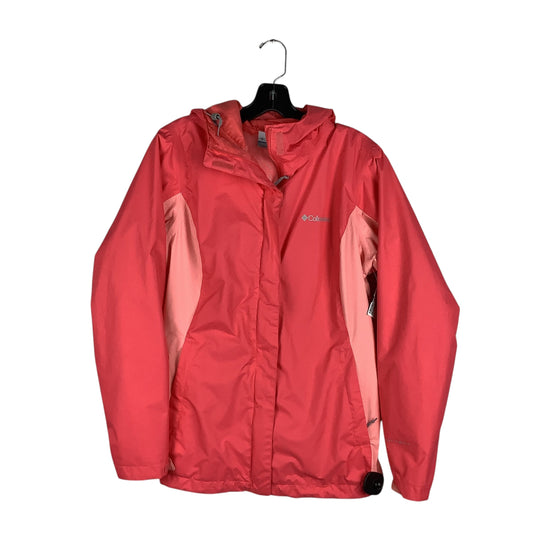 Jacket Windbreaker By Columbia In Pink, Size: M