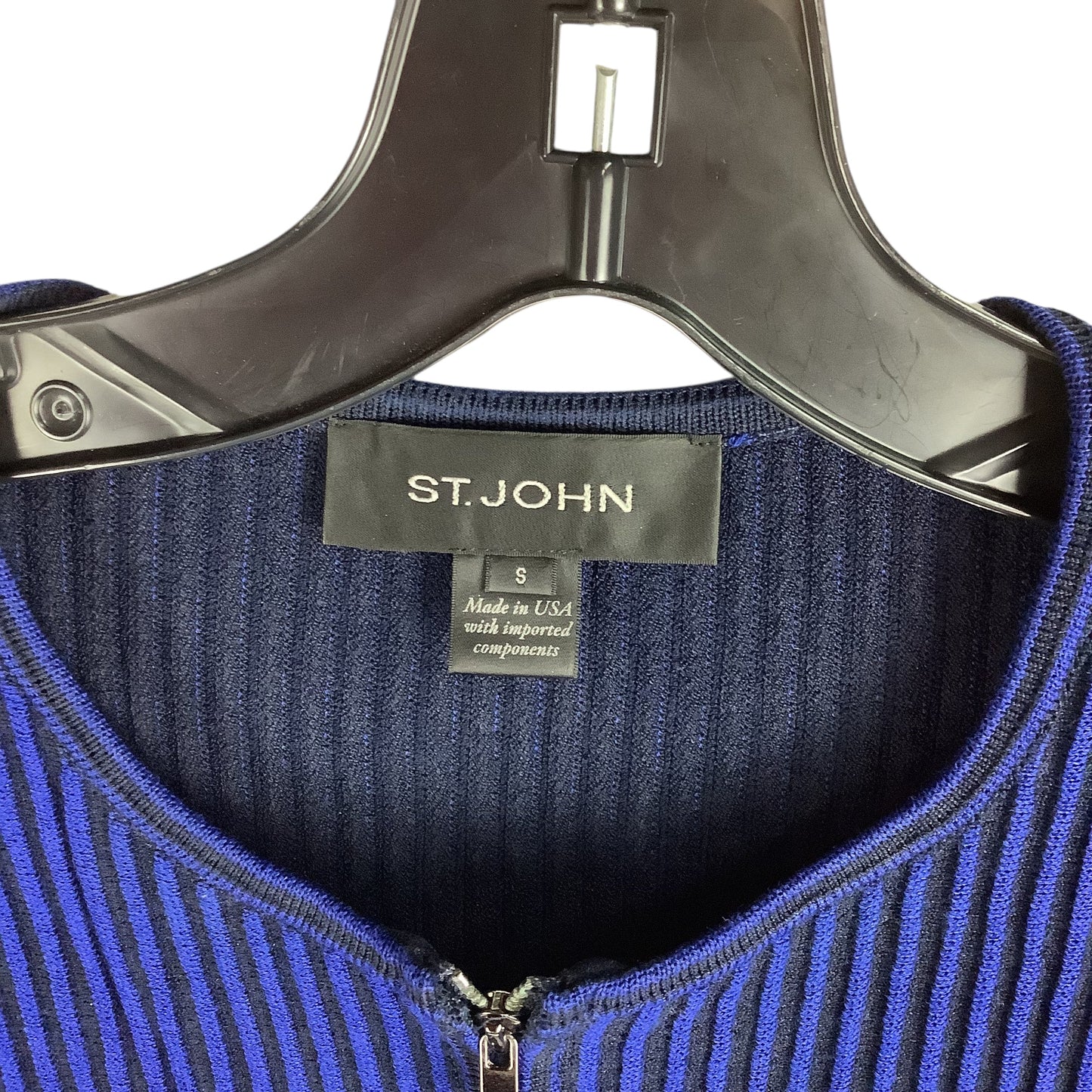 Top Long Sleeve By St John Collection In Blue, Size: S