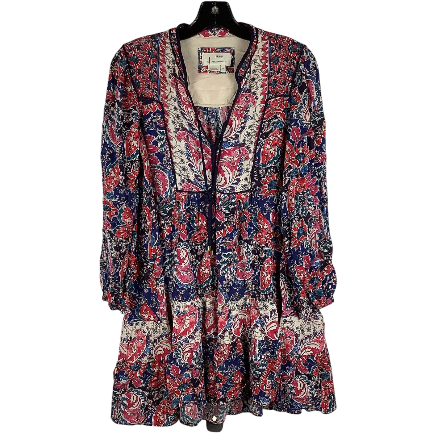 Dress Casual Short By Anthropologie In Multi-colored, Size: L petite