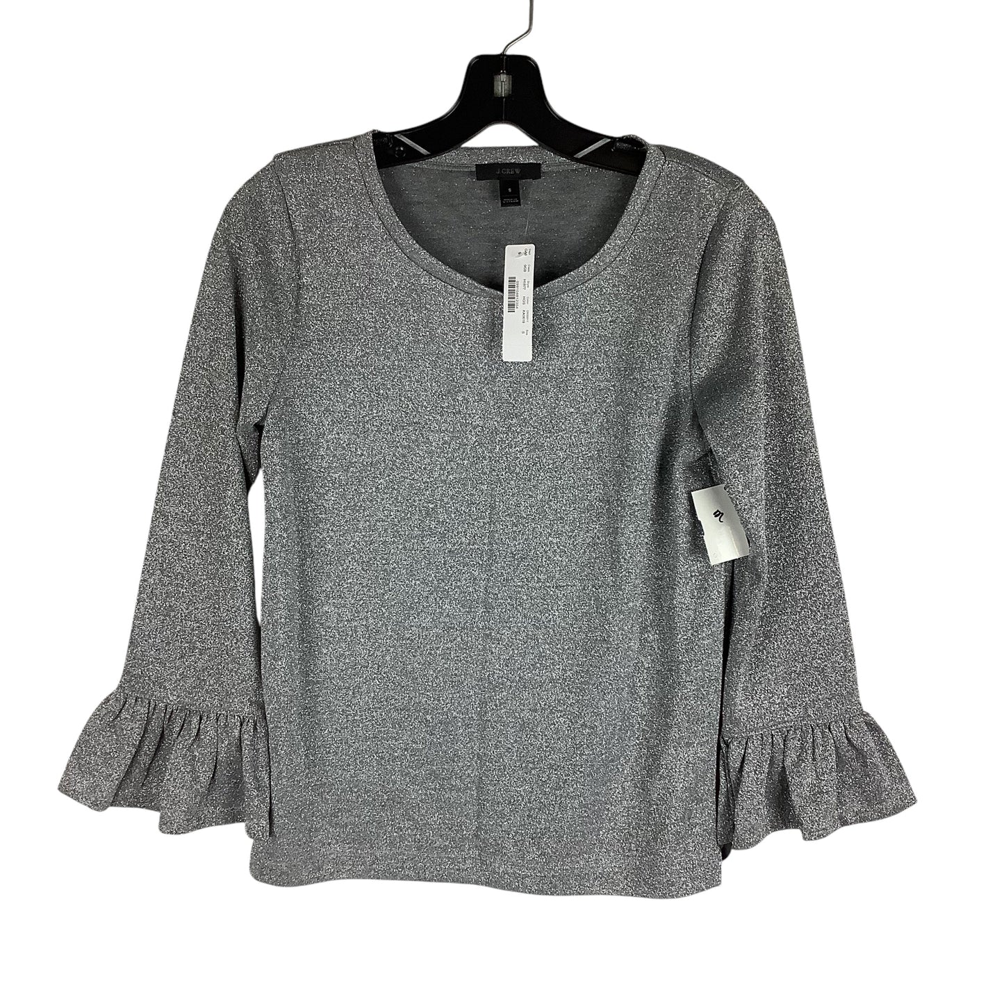 Top Long Sleeve By J. Crew In Silver, Size: S