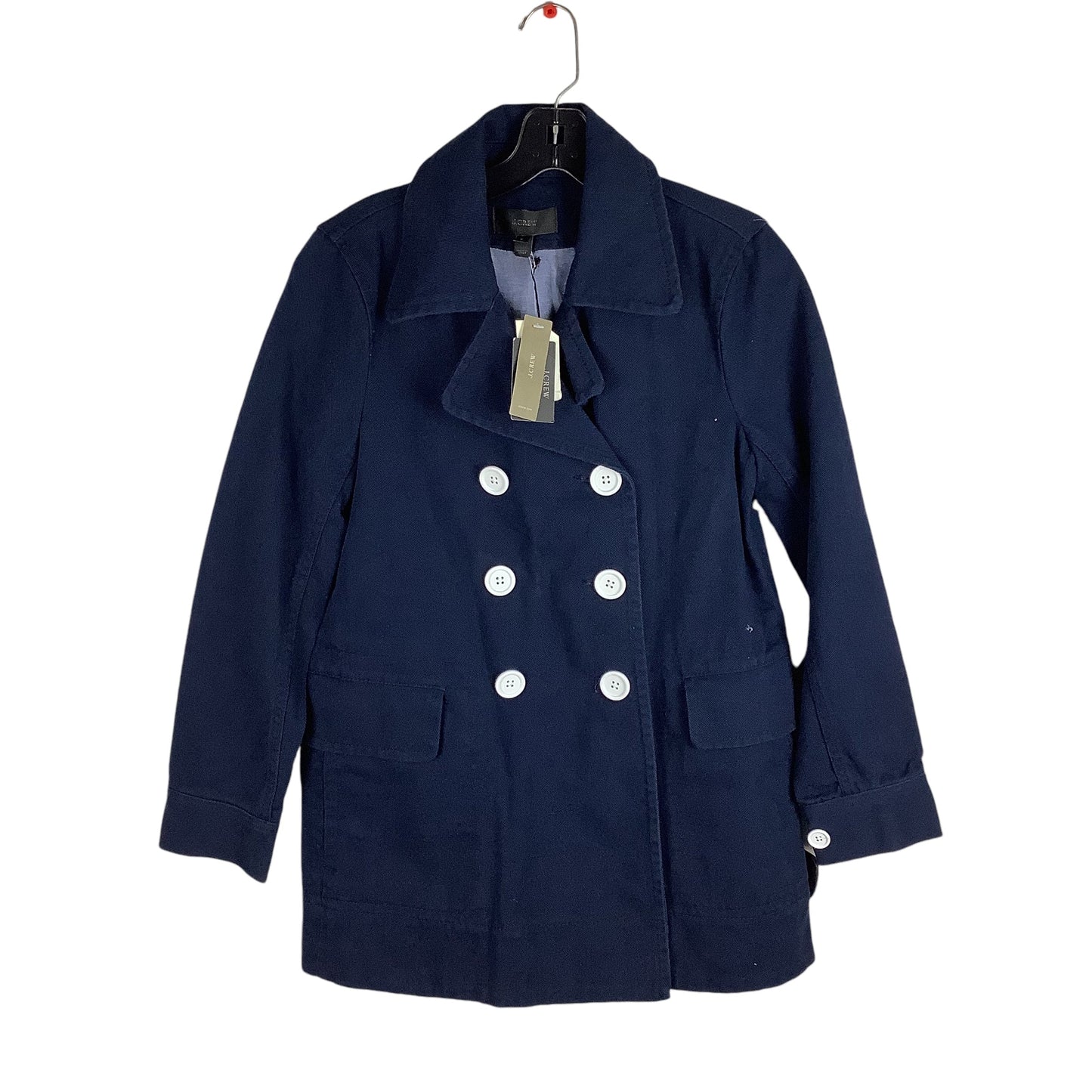 Coat Peacoat By J. Crew In Navy, Size: 2