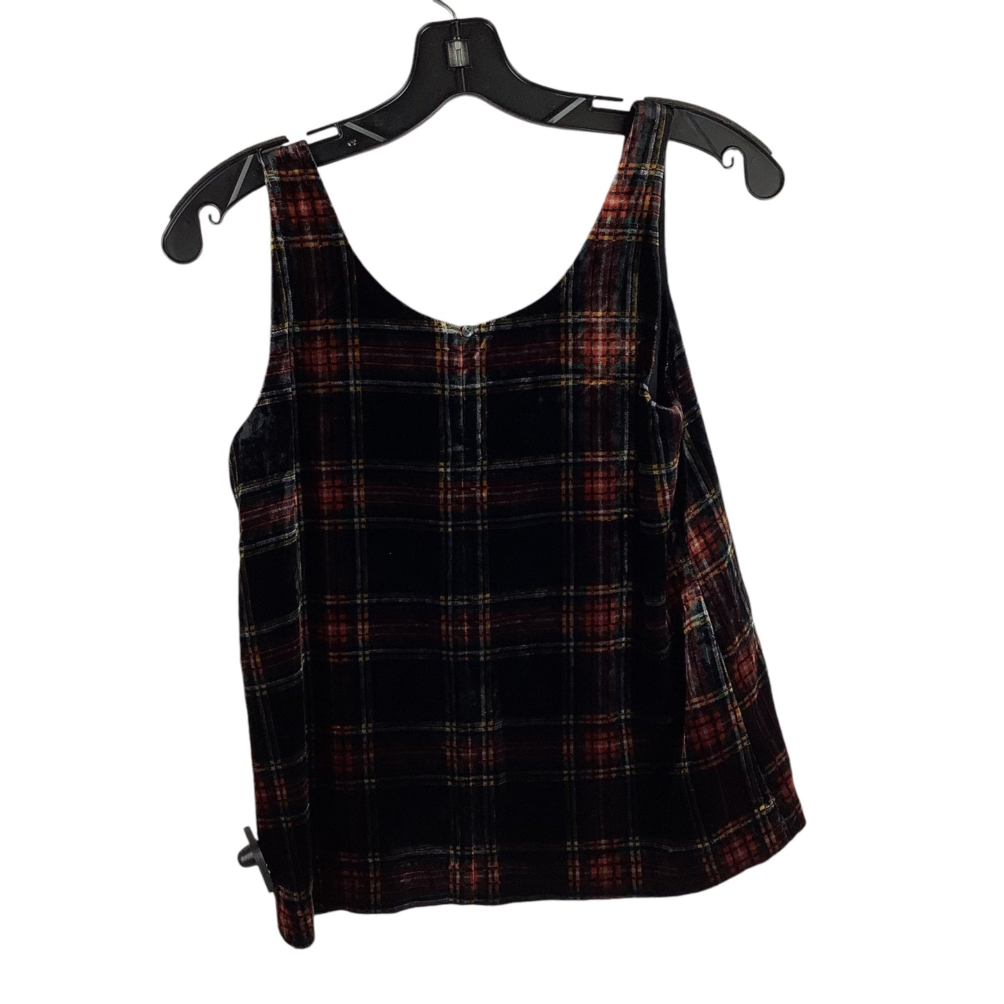 Top Sleeveless By J. Crew In Plaid Pattern, Size: 00