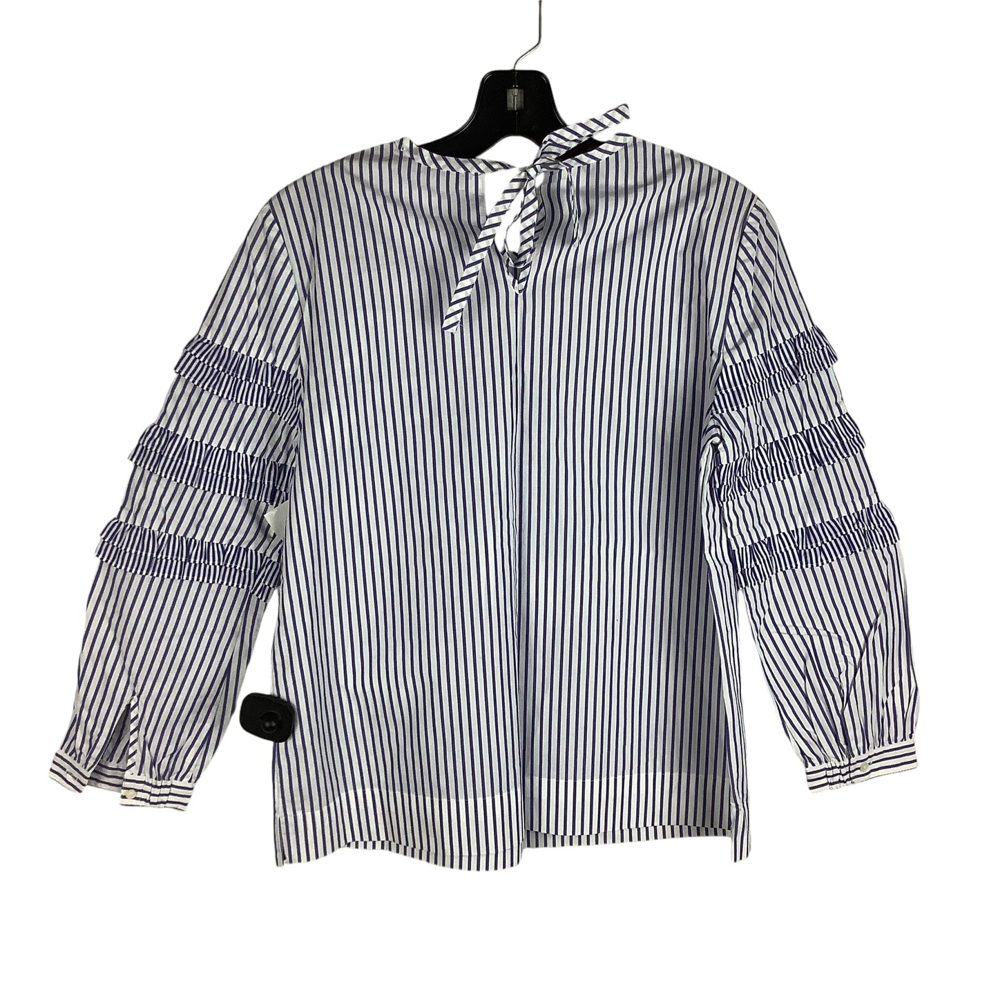 Top Long Sleeve By J. Crew In Striped Pattern, Size: 0