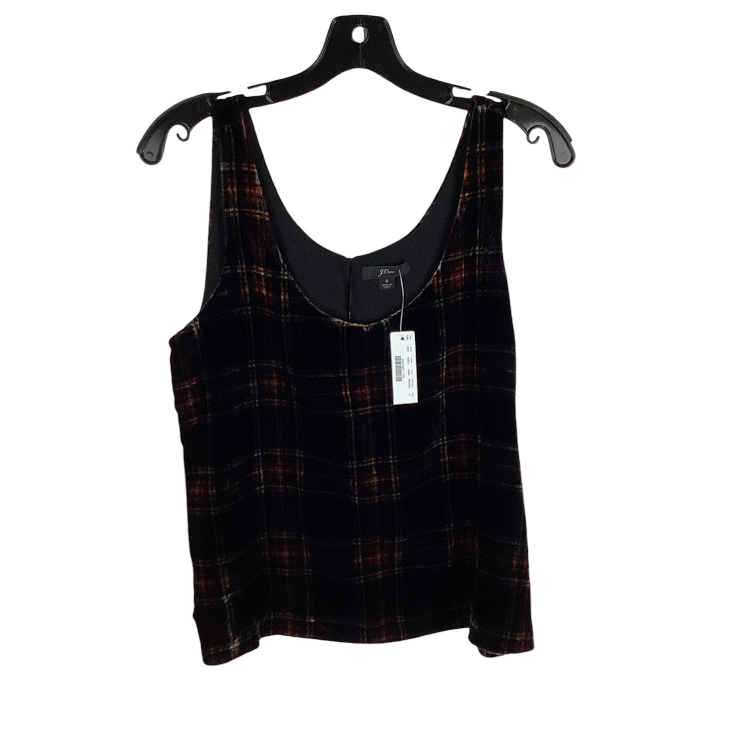 Top Sleeveless By J. Crew In Black Plaid, Size: 8