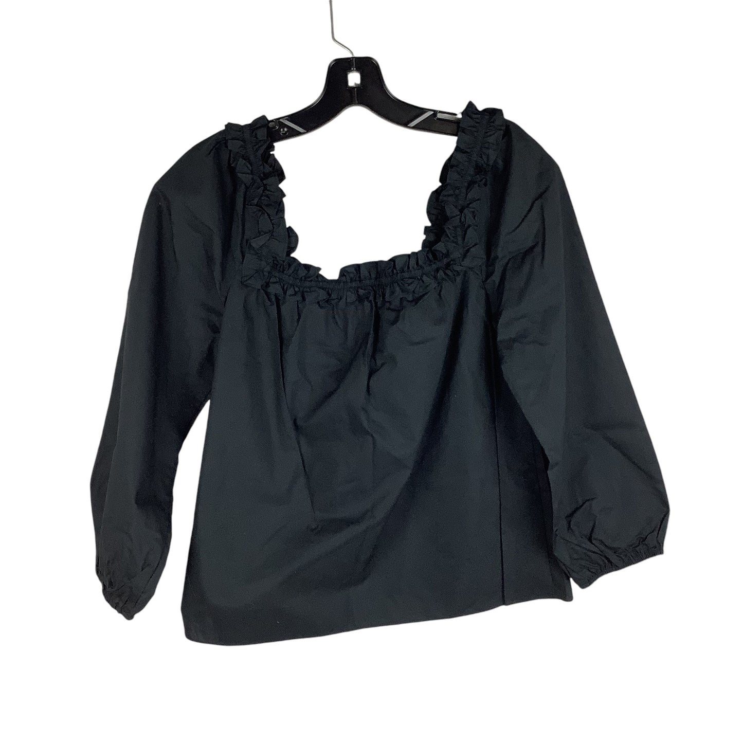 Top Long Sleeve By J. Crew In Black, Size: S