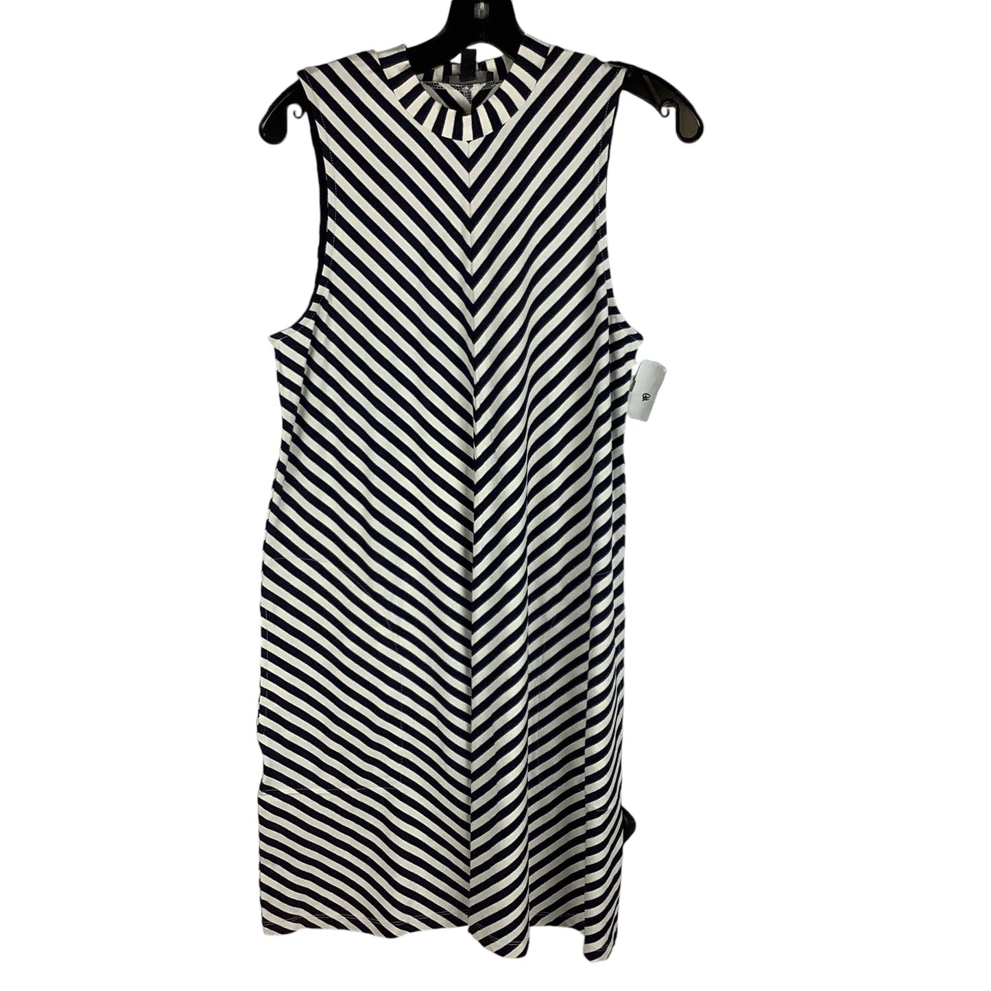 Dress Casual Midi By J. Crew In Striped Pattern, Size: 8