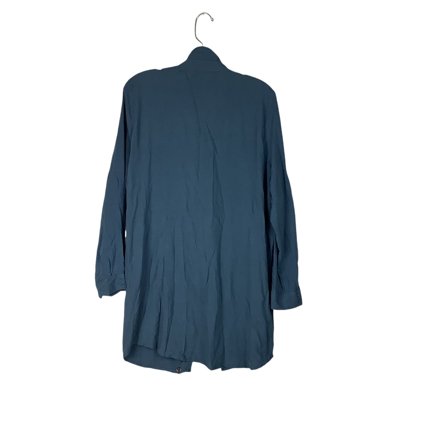 Top Long Sleeve Designer By Cmc In Blue, Size: S