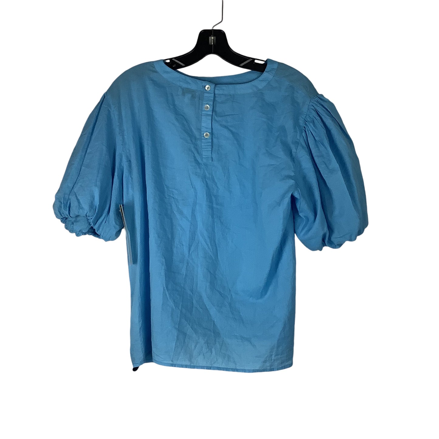 Top Short Sleeve Designer By Cmc In Blue, Size: M