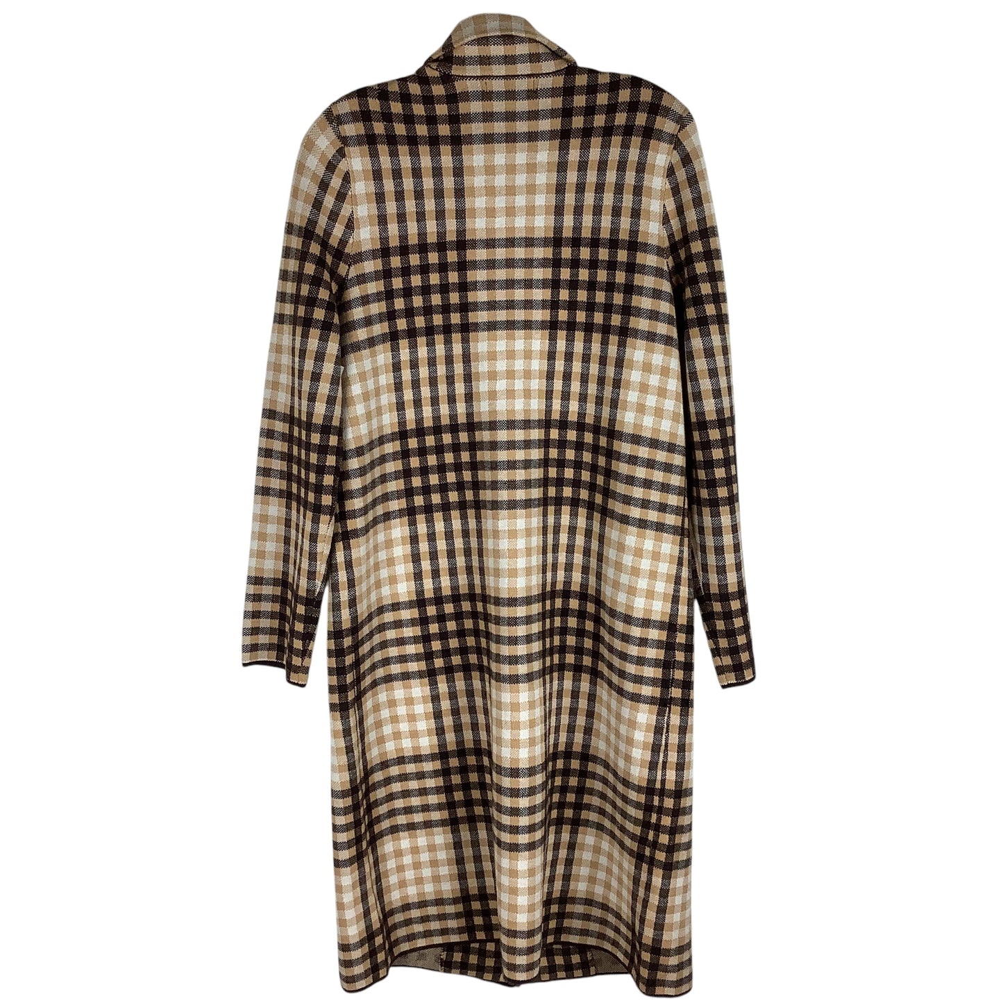 Sweater Cardigan By Rachel Zoe In Plaid Pattern, Size: L