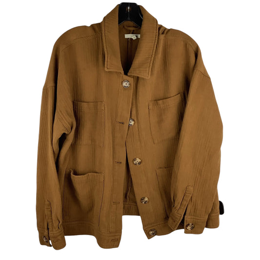 Jacket Shirt By Maurices In Brown, Size: Xl