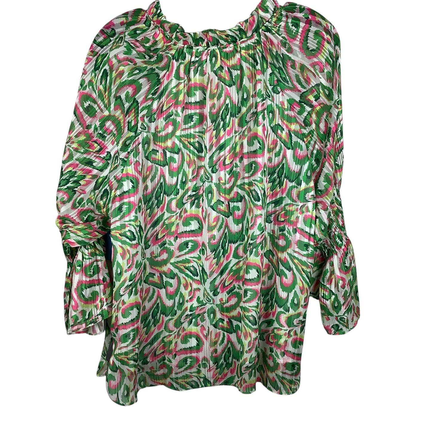 Top Long Sleeve By Jade In Multi-colored, Size: L