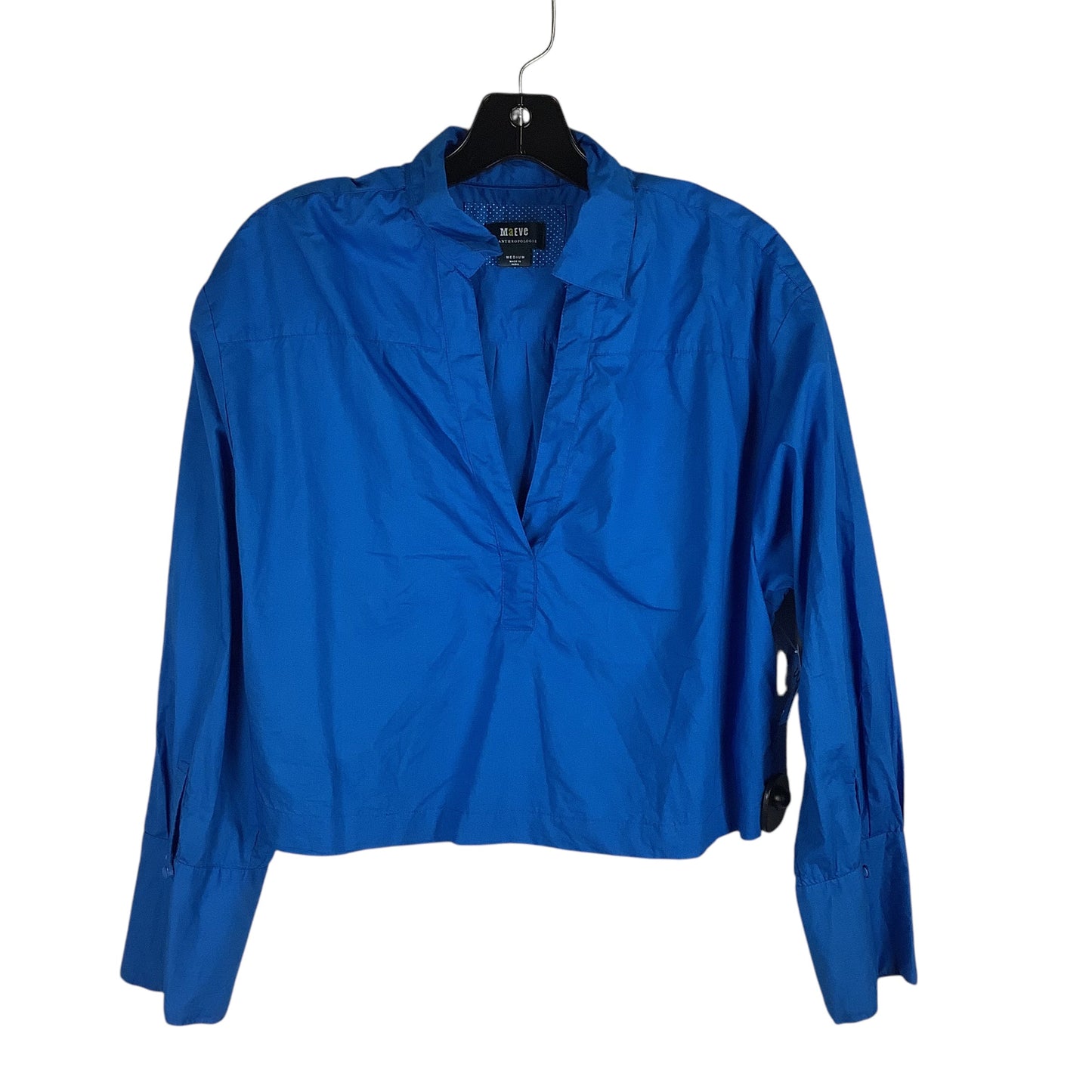 Top Long Sleeve By Maeve In Blue, Size: M