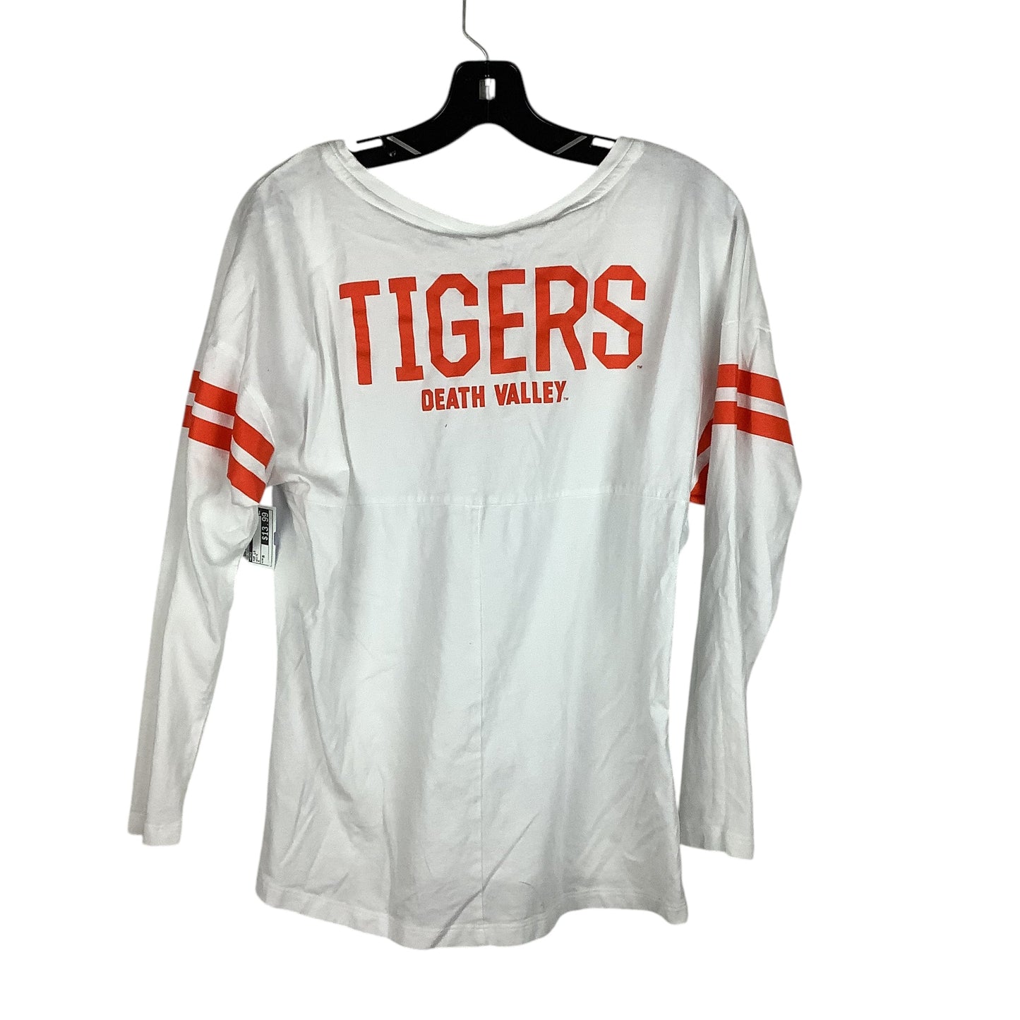 Top Long Sleeve By Nike In White, Size: M