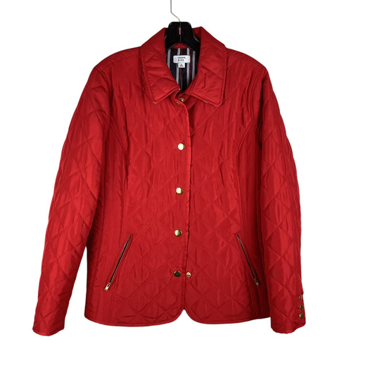 Jacket Puffer & Quilted By Crown And Ivy In Red, Size: M