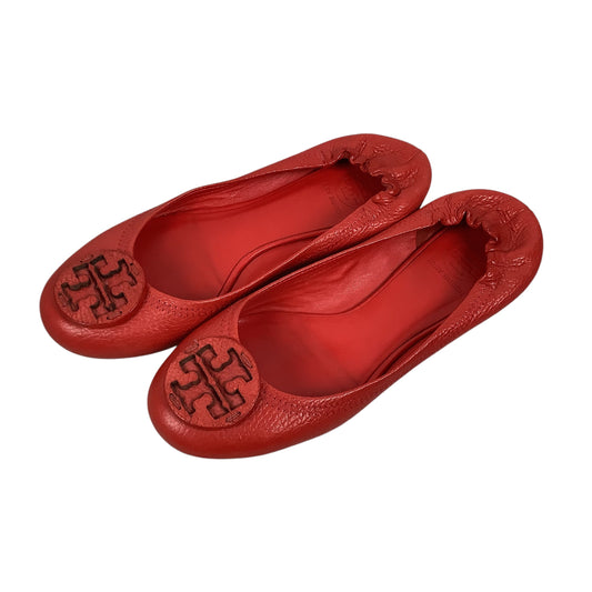 Shoes Flats By Tory Burch In Red, Size: 7.5