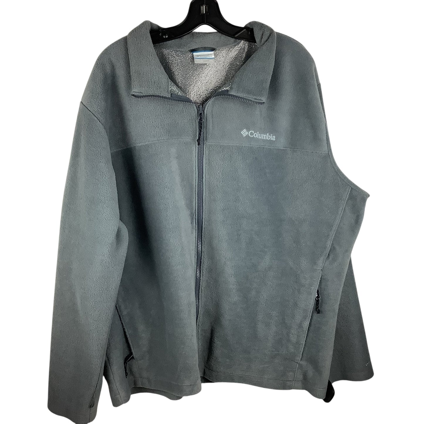 Jacket Fleece By Columbia In Grey, Size: Xxl