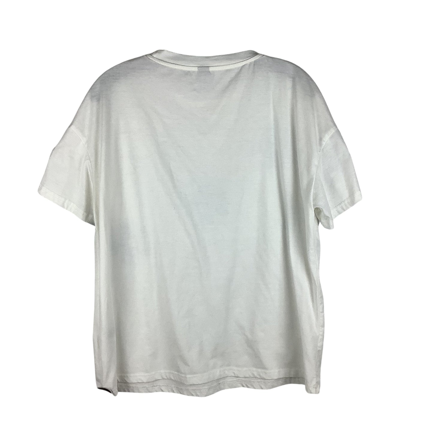 Top Short Sleeve Basic By Shein In White, Size: L