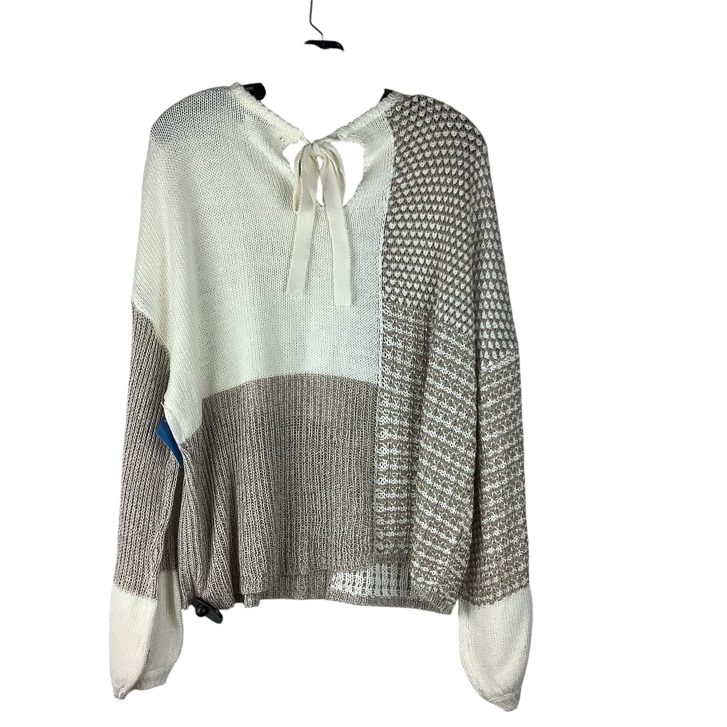 Sweater By Blu Pepper In White, Size: L