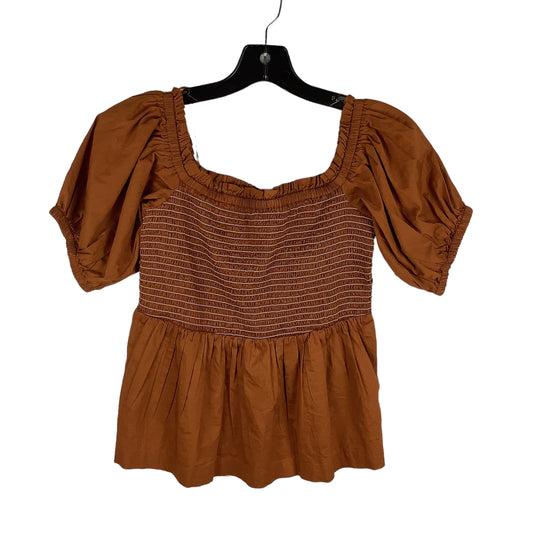 Brown Top Short Sleeve Old Navy, Size S