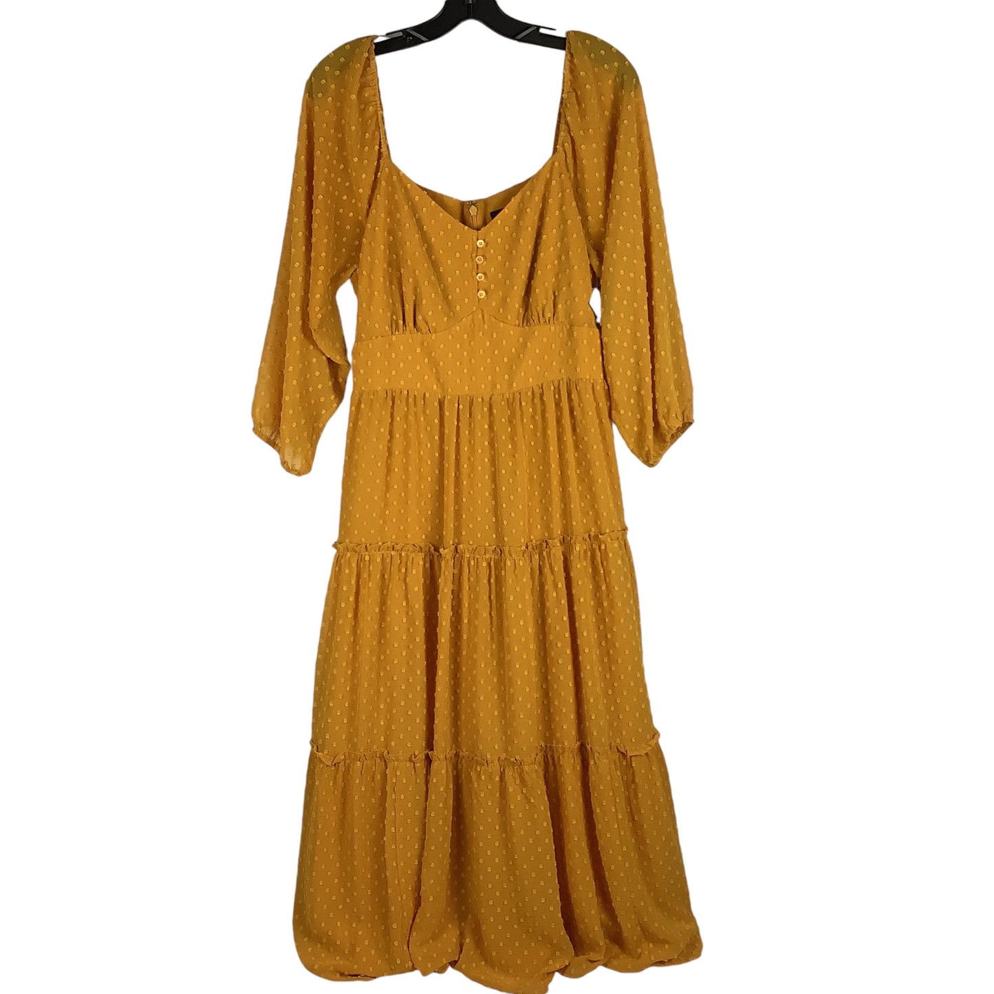 Dress Party Long By J. Crew In Yellow, Size: 8 tall