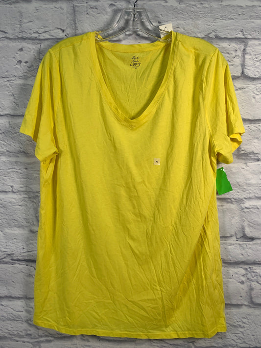 Top Short Sleeve Basic By Loft  Size: Xl