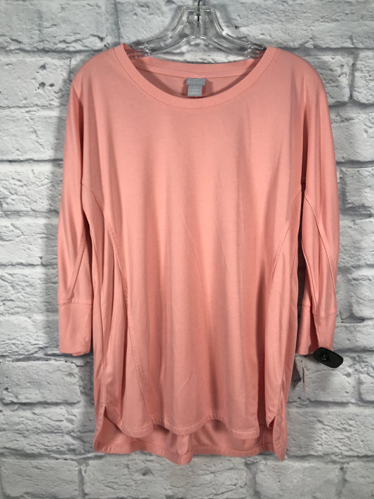 Top Long Sleeve By Chicos In Pink, Size: M