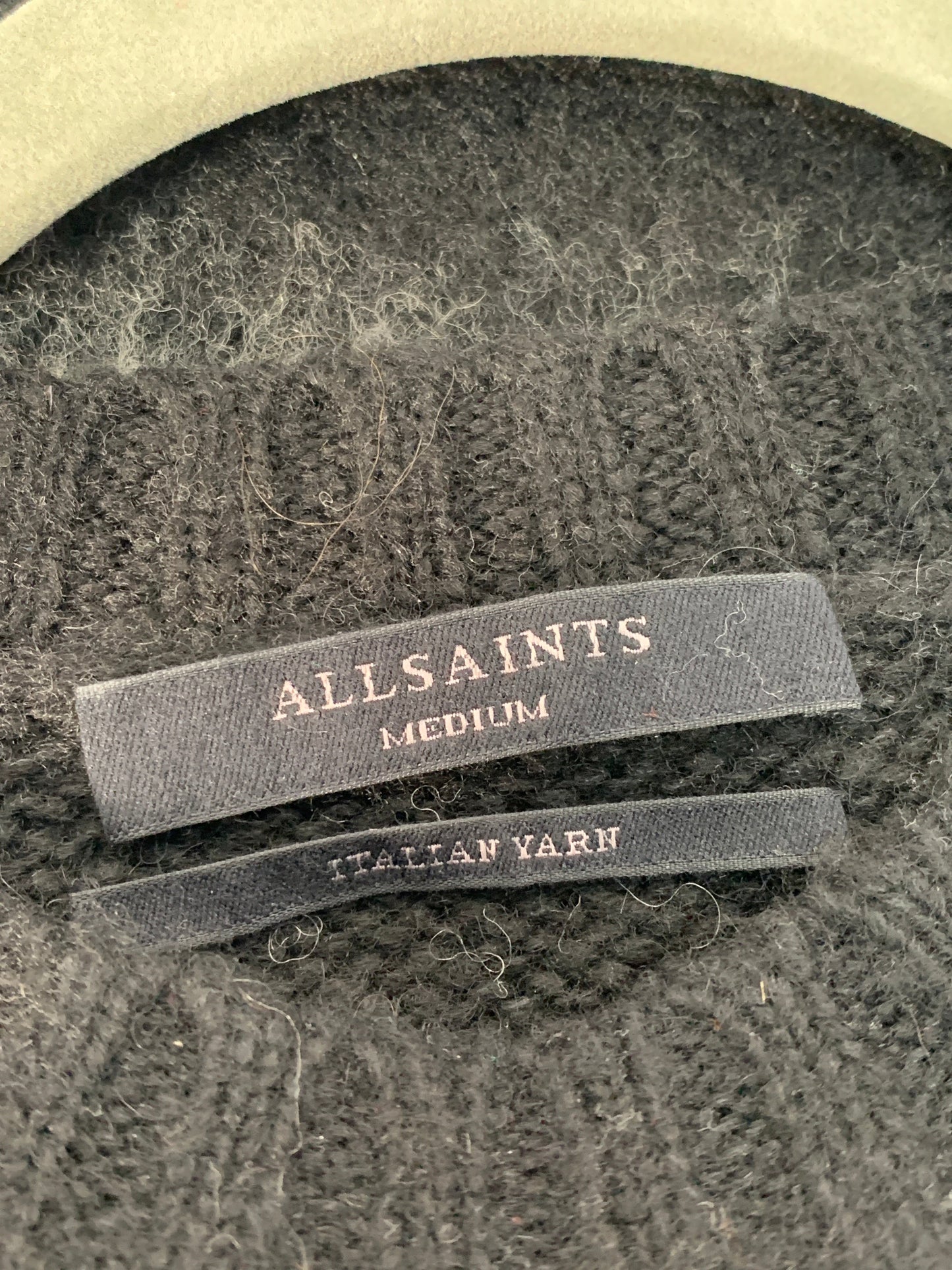 Sweater Designer By All Saints In Black & Cream, Size: M