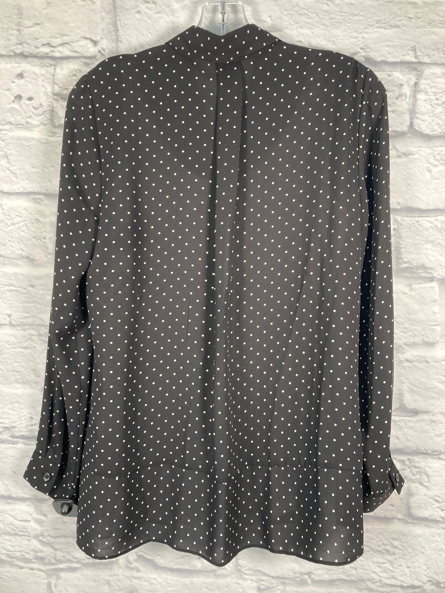 Top 2pc Long Sleeve By Chicos In Black & White, Size: S