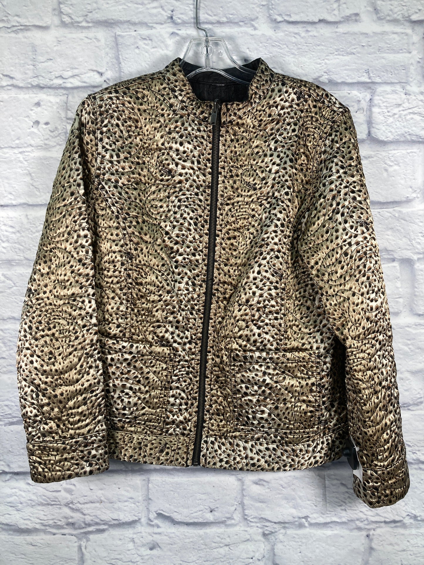 Jacket Puffer & Quilted By Chicos In Animal Print, Size: M