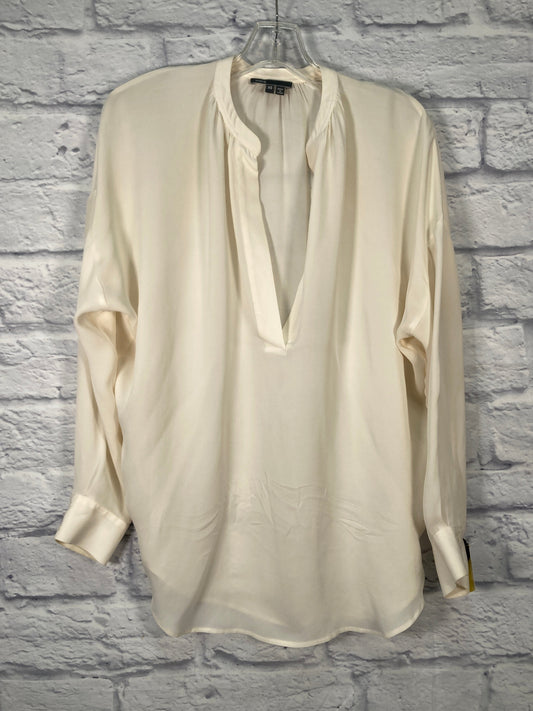 Blouse Long Sleeve By Vince In Cream, Size: Xs