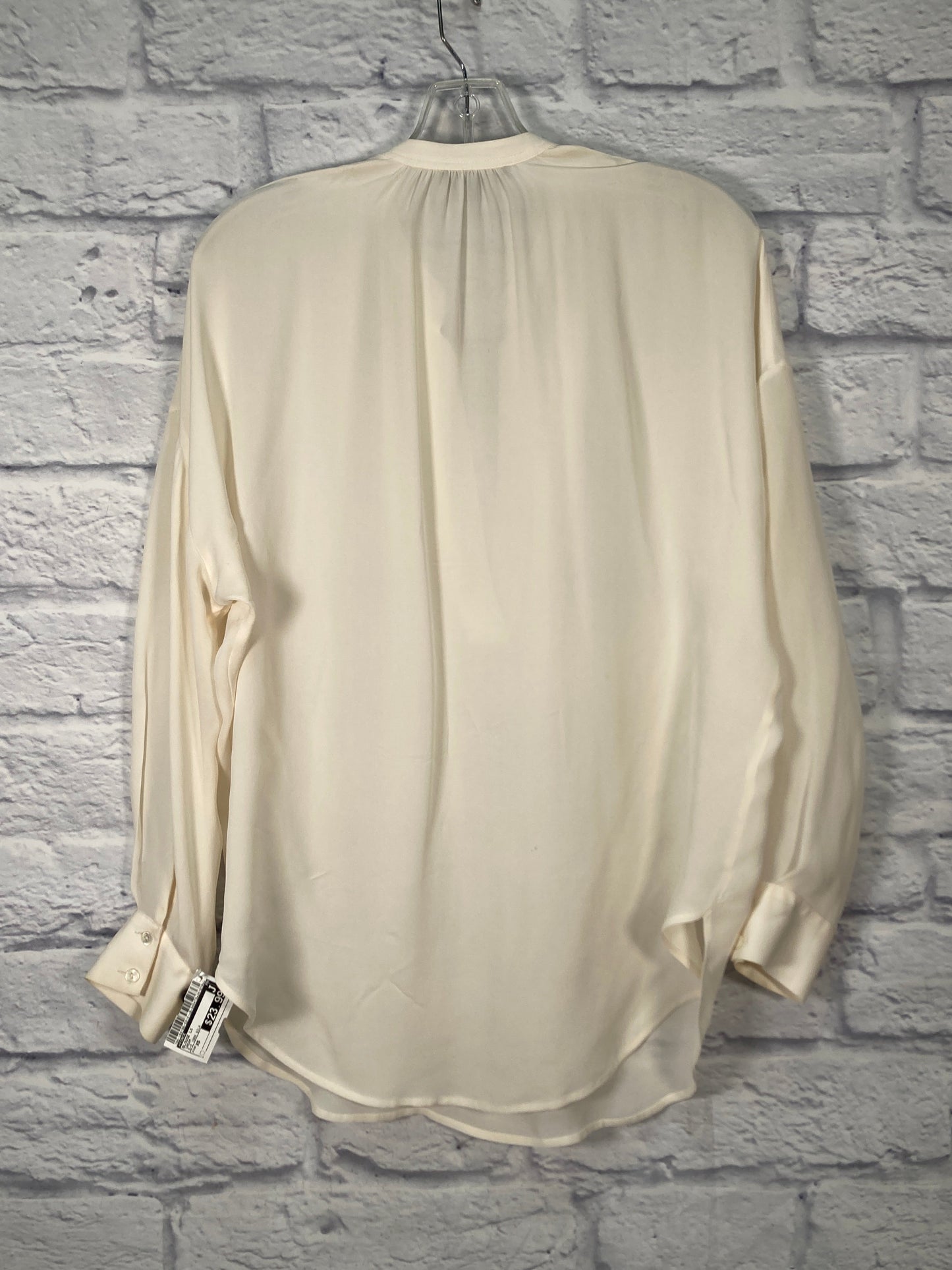 Blouse Long Sleeve By Vince In Cream, Size: Xs