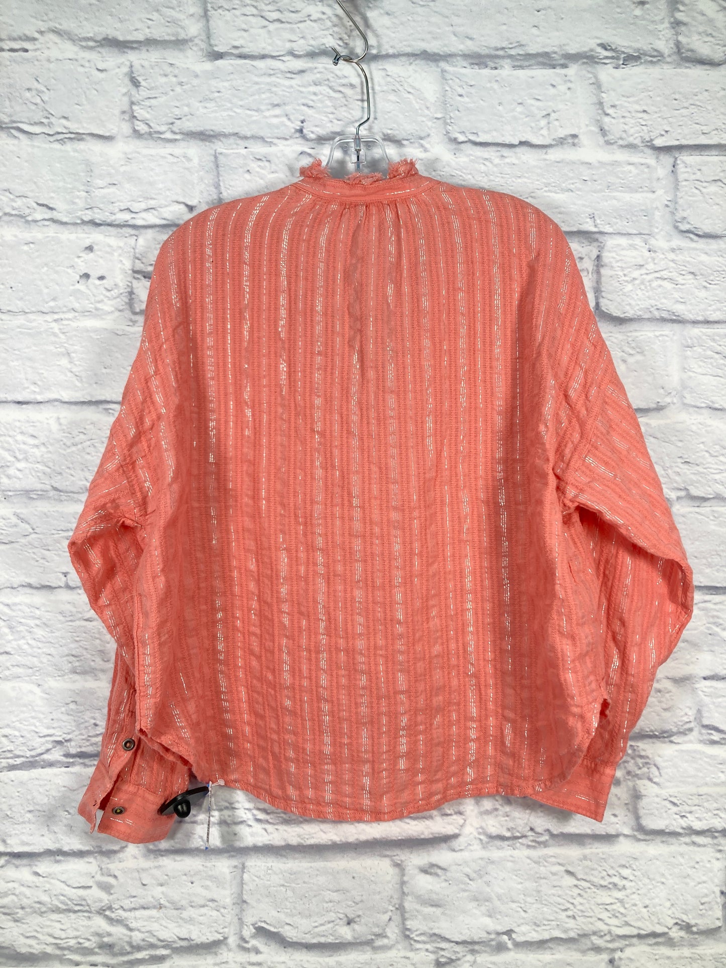 Top Long Sleeve By Pilcro In Pink, Size: S