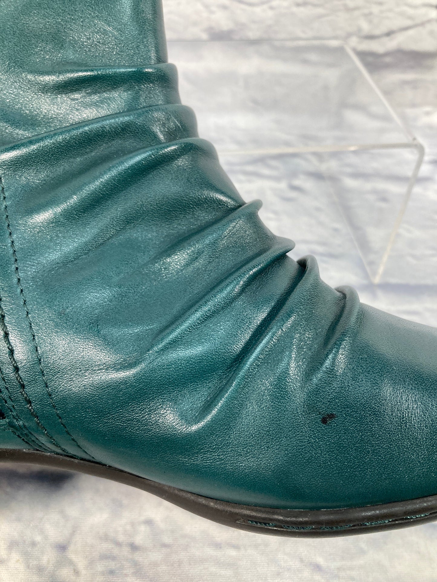 Boots Ankle Heels By Rockport In Teal, Size: 7.5