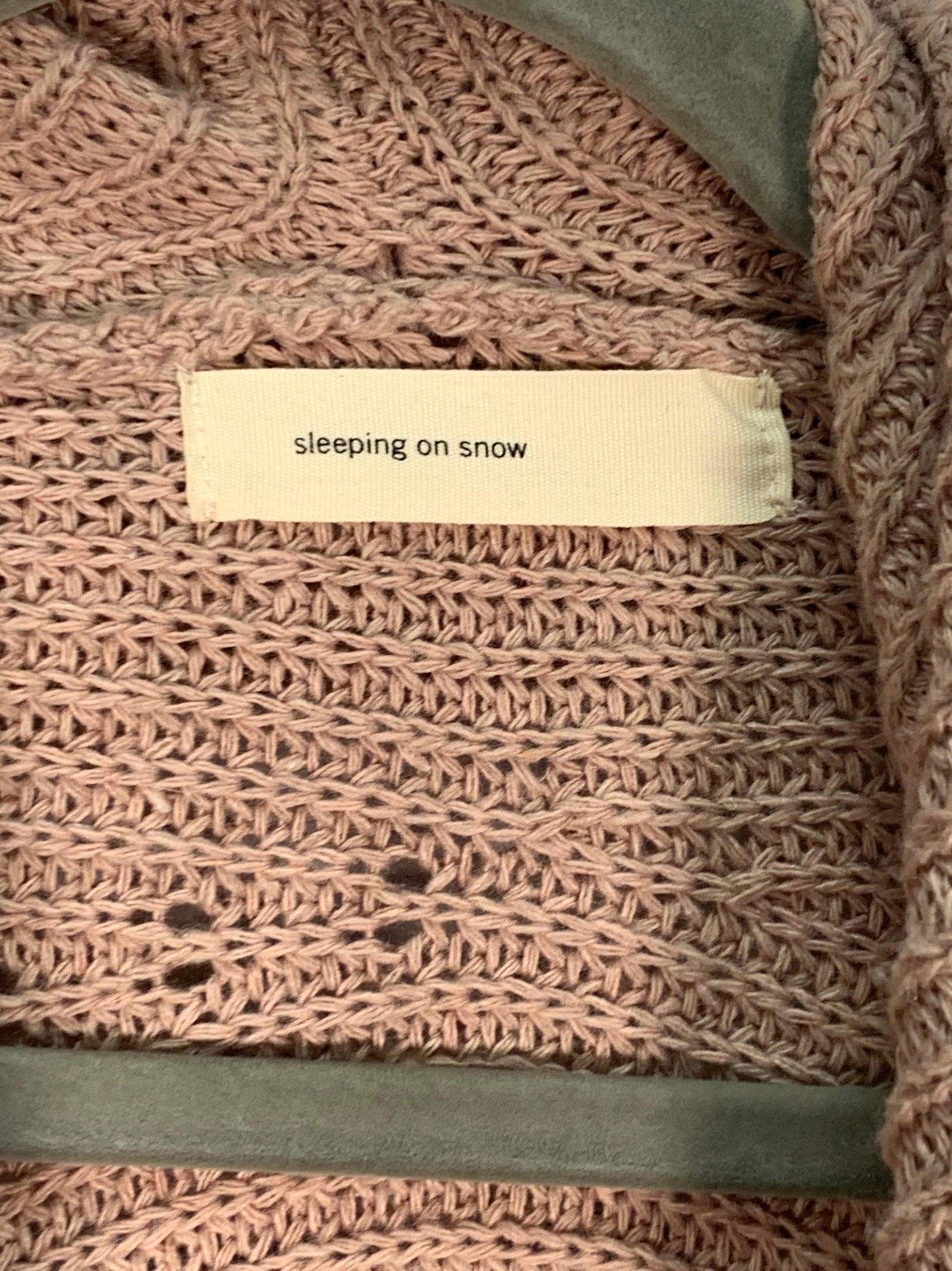 Sweater Cardigan By Sleeping On Snow In Pink, Size: Osfm