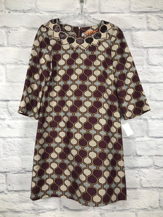 Purple & Tan Dress Casual Short Tory Burch, Size S