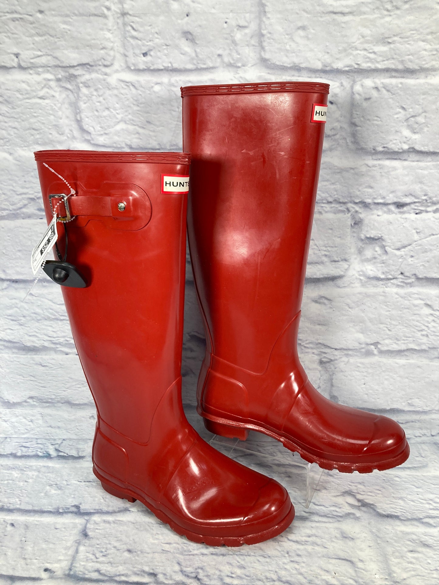 Boots Rain By Hunter In Red, Size: 9