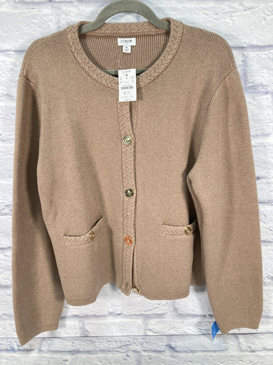 Sweater Cardigan By J. Crew In Brown, Size: Xl