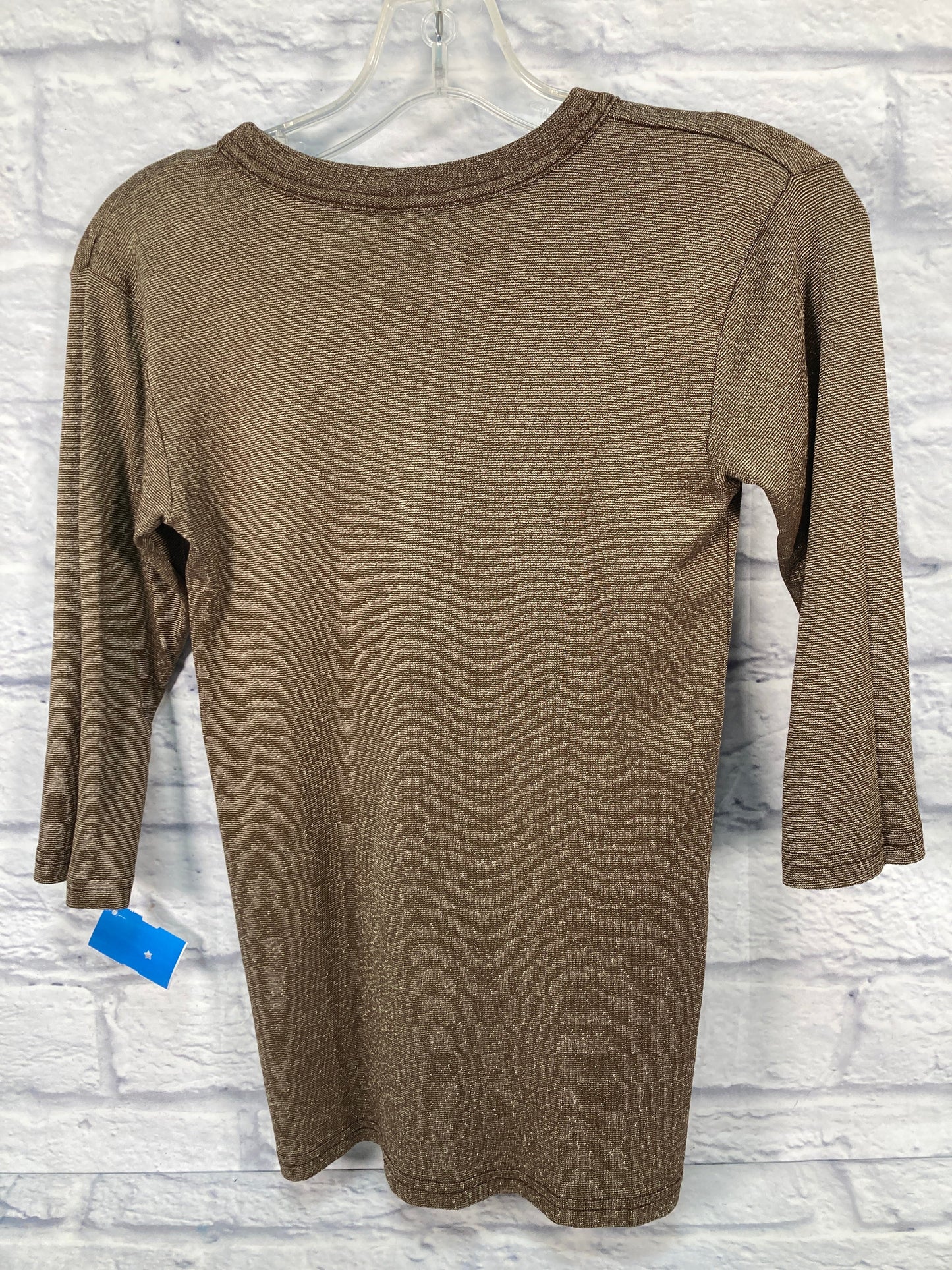 Top 3/4 Sleeve By Michael Stars In Gold, Size: Osfm