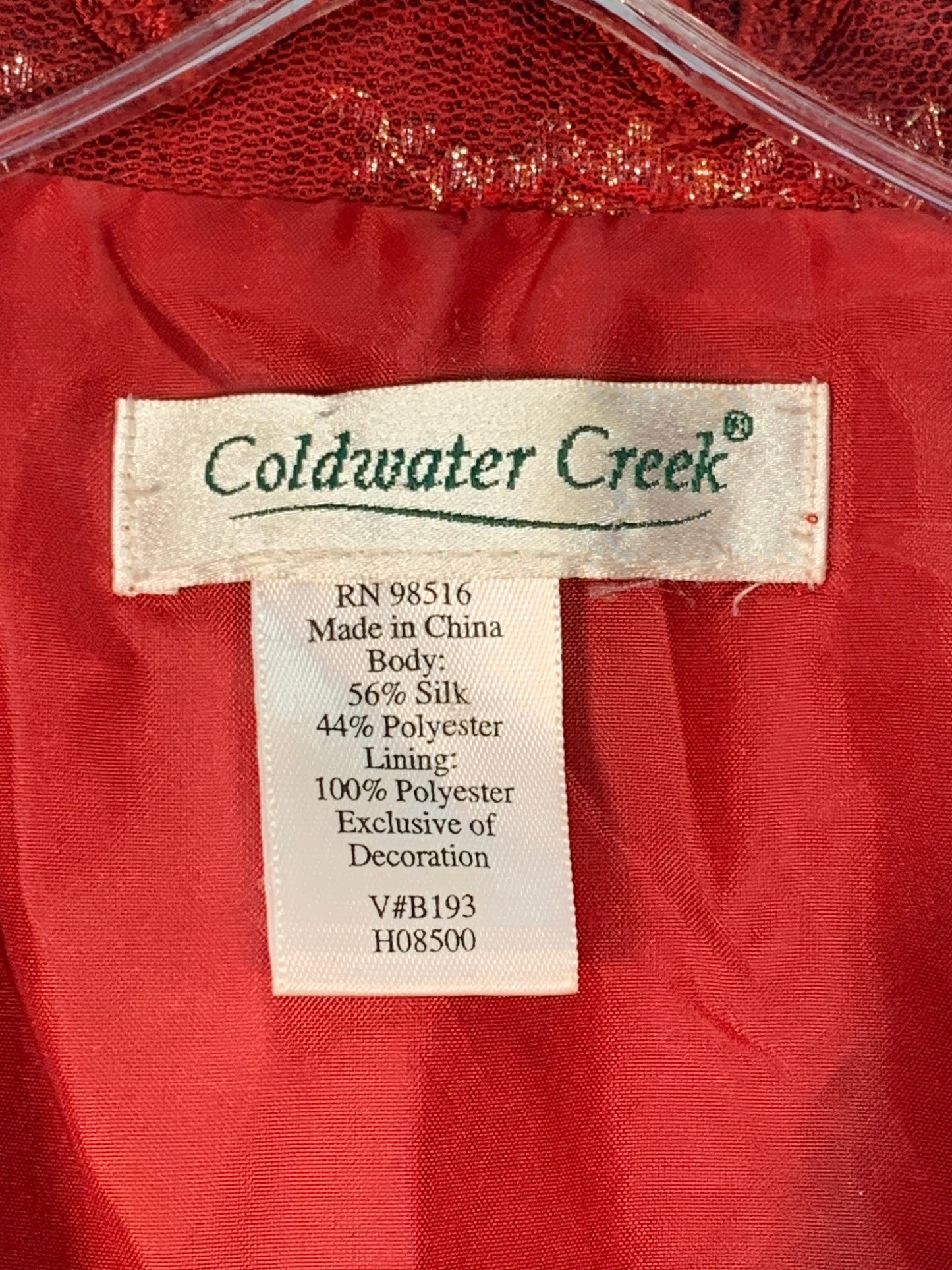 Jacket Other By Coldwater Creek In Red, Size: Xlp