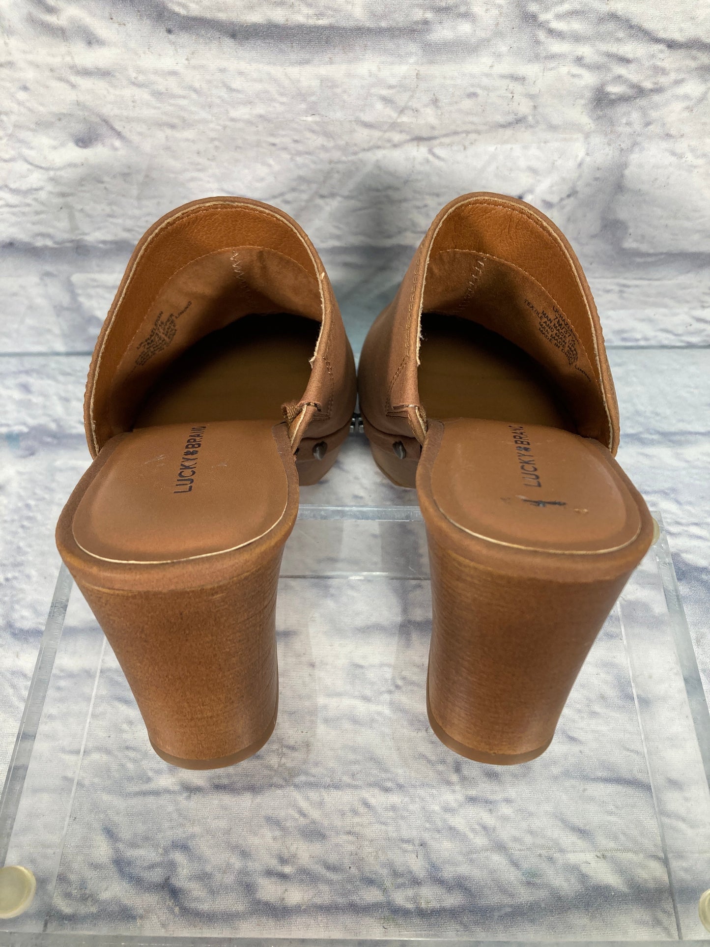 Shoes Heels Block By Lucky Brand In Brown, Size: 7