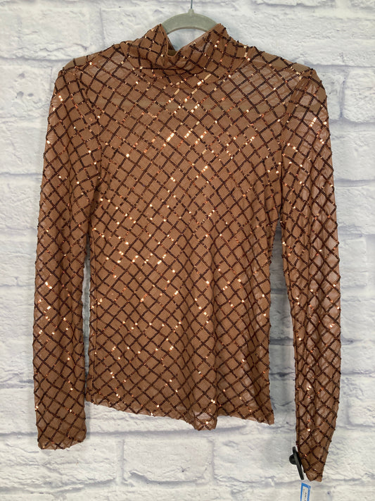 Blouse Long Sleeve By Pilcro In Copper, Size: Xs