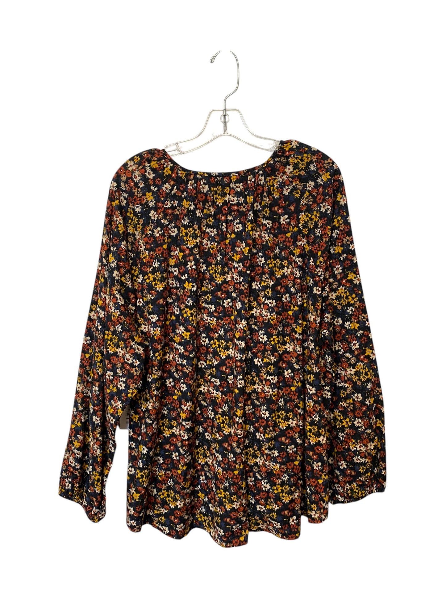 Top Long Sleeve By Time And Tru In Multi-colored, Size: 3x