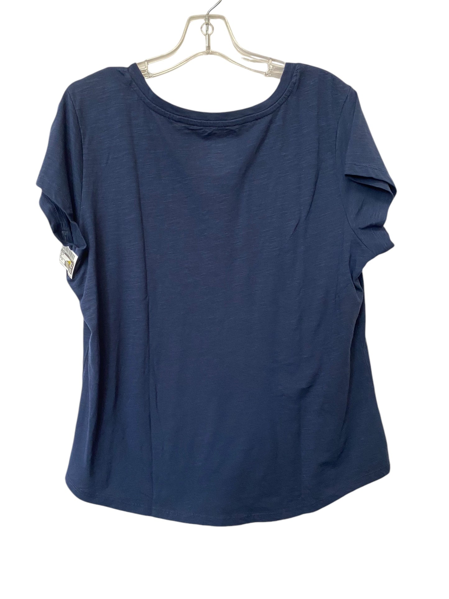 Top Short Sleeve By Sonoma In Navy, Size: 2x