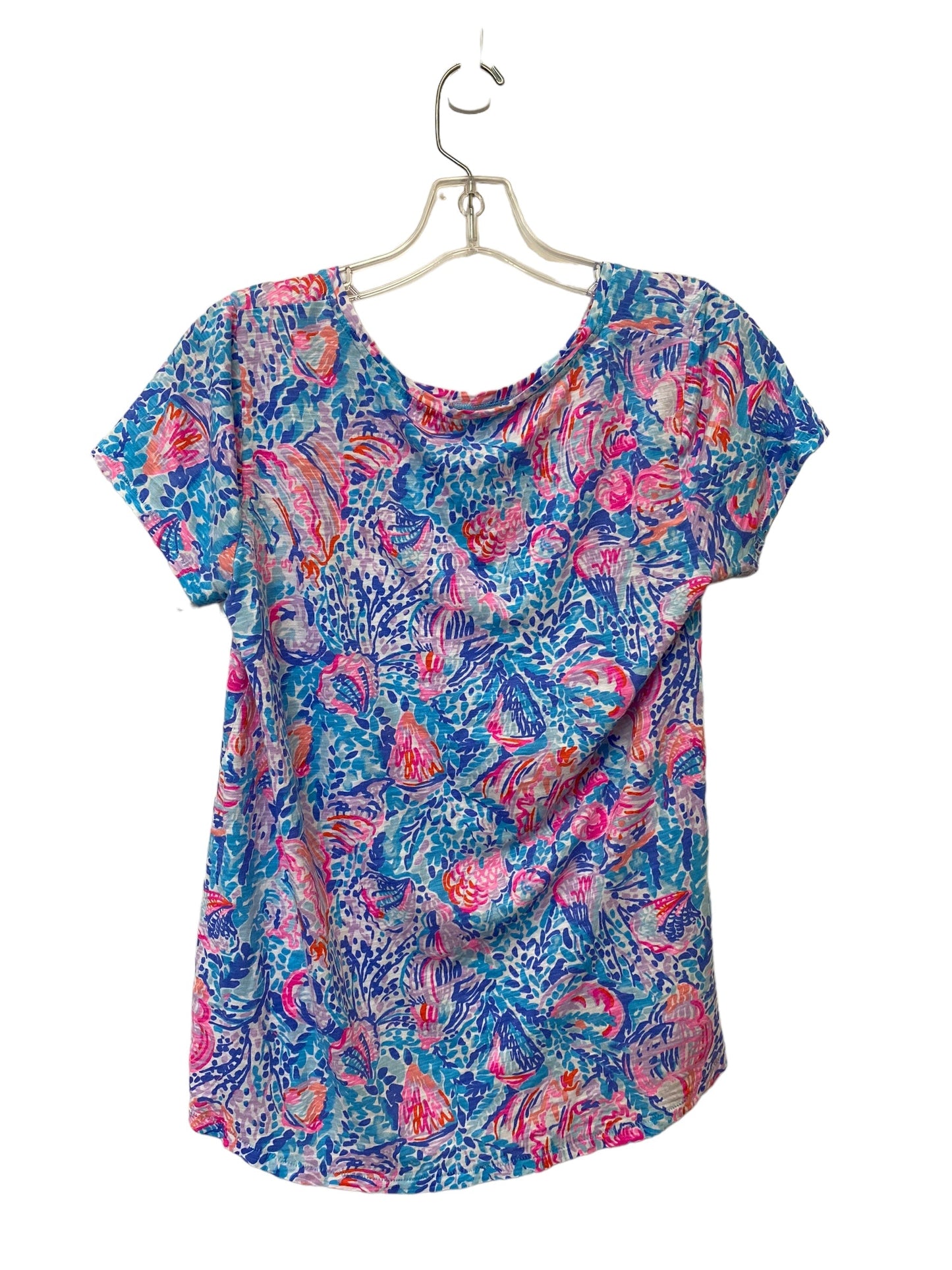 Blue Top Short Sleeve Lilly Pulitzer, Size M